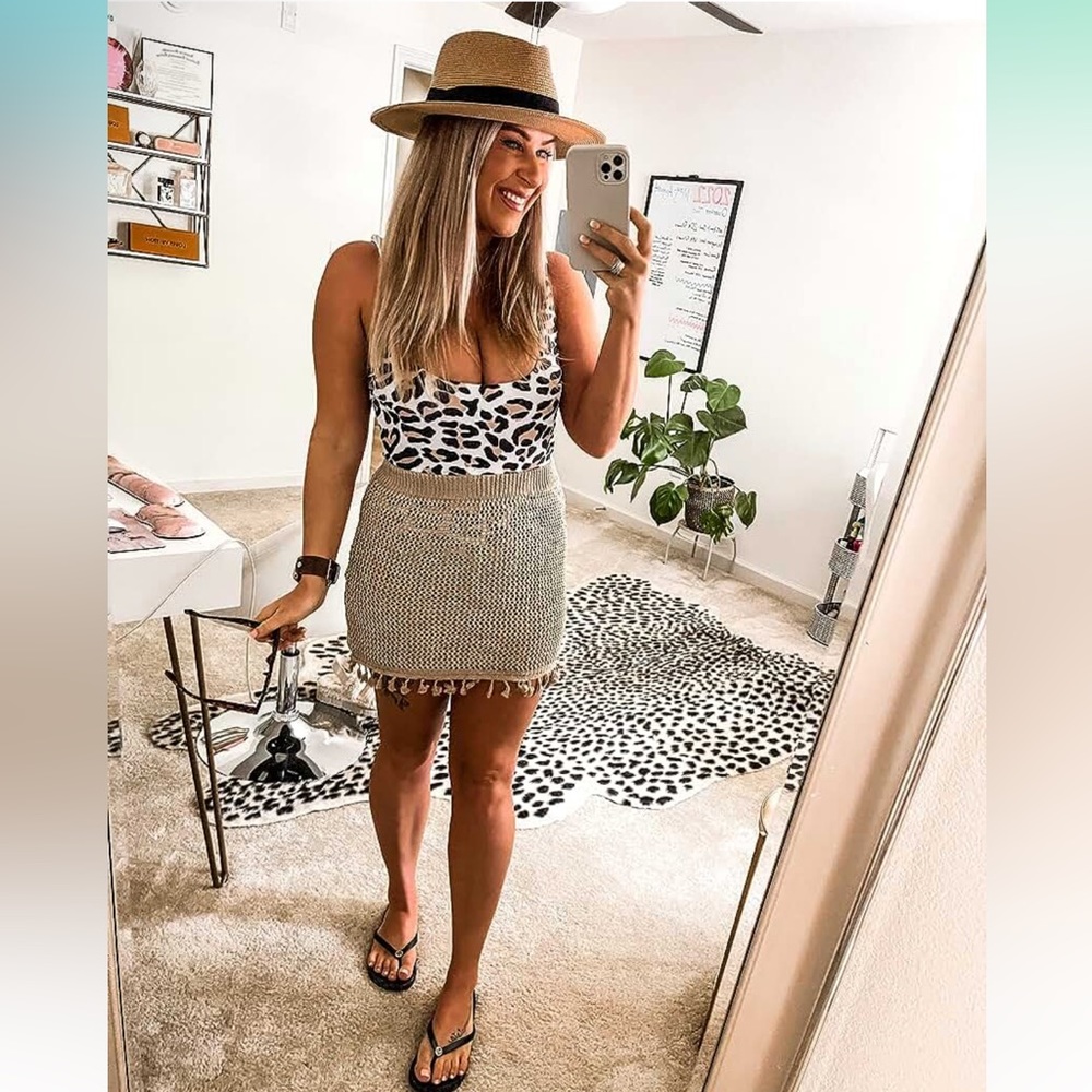 Women's Crochet Cover Up Skirt